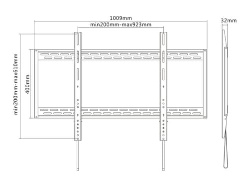 *Non Cancellable/Non Returnable (NCNR)* UNIVERSAL WALLMOUNT HD 100KG 900X600 — view 16