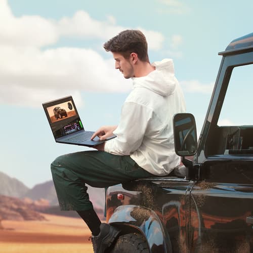 ASUS ProArt P16 OLED H7606WI-ME025W - AMD Ryzen AI 9 - HX 370 / up to 5.1 GHz - Win 11 Home - GeForce RTX 4070 - 32 GB RAM - 1 TB SSD NVMe - 16" OLED touchscreen 3840 x 2400 (4K) - Wi-Fi 7, Bluetooth - nano black — view 9