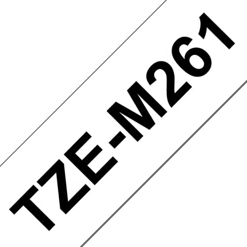 Brother TZe-M261 - Matte - self-adhesive - black on matte white - Roll (3.6 cm x 8 m) 1 cassette(s) laminated tape - for Brother PT-P950, P-Touch PT-3600, 9700, D800, E800, P900, P950, P-Touch Cube XP PT-910