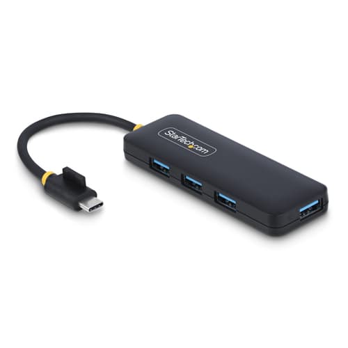 StarTech.com 4-Port USB-C Hub, 5Gbps, USB-C to 4x USB-A, Bus Powered - Hub - 4 x USB 3.2 Gen 1 - desktop