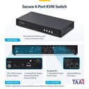StarTech.com - KVM switch - secure - 4 x KVM port(s) - 1 local user - desktop - TAA Compliant thumbnail 4