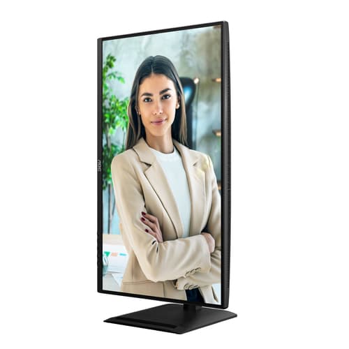 AOC Q27P4U - LED monitor - 27" - 2560 x 1440 QHD @ 120 Hz - IPS - 1500:1 - 4 ms - HDMI, DVI, DisplayPort, VGA - speakers - black — view 9