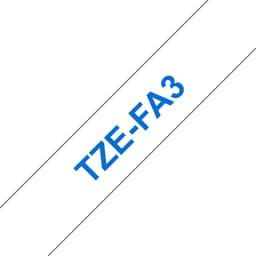 Brother TZe-FA3 - Fabric - navy blue on white - Roll (1.2 cm x 3 m) 1 cassette(s) iron-on tape - for Brother PT-D210, D600, H110, P-Touch PT-1880, D450, E110, E310, E550, E800, H110, P900