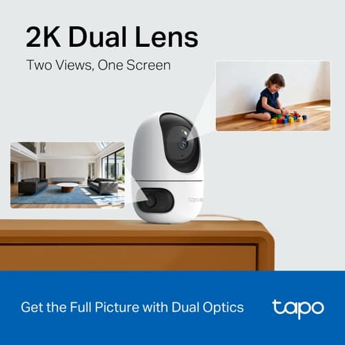 Dual Lens Pan/Tilt Security Camera — view 5