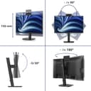 Philips 24B2N3200JH - 3000 Series - LED monitor - 24" (23.8" viewable) - 1920 x 1080 Full HD (1080p) @ 120 Hz - IPS - 1500:1 - HDMI, VGA, DisplayPort - speakers - black thumbnail 3