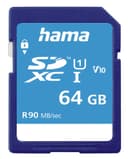 Hama SDXC 64GB Class 10 UHS-I, 90MB/S, Blue thumbnail 1