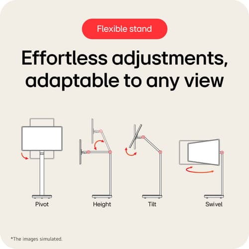 32" LG Smart Monitor Swing 4K IPS Touch — view 7