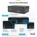 StarTech.com - KVM switch - secure - 2 x KVM port(s) - 1 local user - desktop - TAA Compliant thumbnail 4