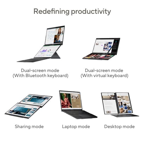 Zenbook Duo 14.0 WQXGA+(WQ+) 2880X1800� ARROW LAKE H CORE ULTRA 9 32GB 2TB GRAY — view 11