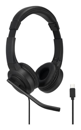 Kensington H1000 - Headset - on-ear - wired - USB-C - black