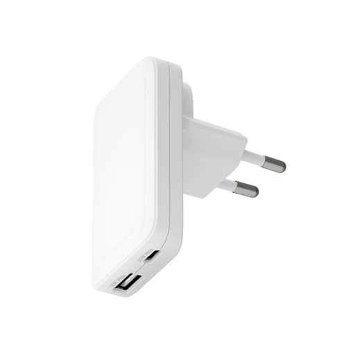 Pro-EU/US Slim Chrg-USB-C 20WUSB-A 18W-W — view 1
