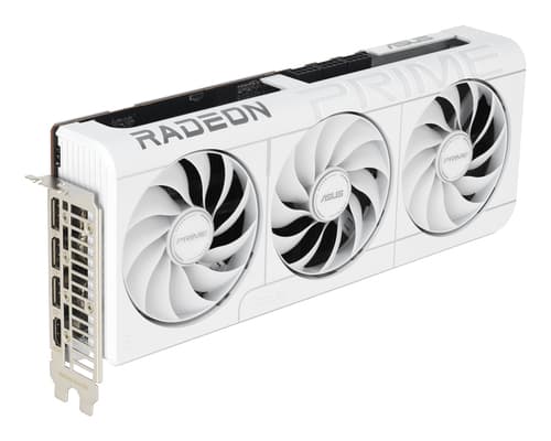 ASUS PRIME - OC Edition - graphics card - Radeon RX 9070 XT - 16 GB - white — view 3