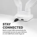 PLATINUM SERIES DUAL MONITOR ARM WHI thumbnail 4