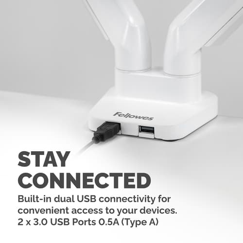 PLATINUM SERIES DUAL MONITOR ARM WHI — view 5