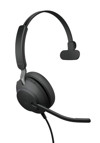 Jabra Evolve2 40 SE UC Mono - Headset - on-ear - wired - USB-C, USB-A - noise isolating - Optimised for UC