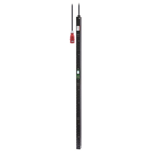 APC EasyPDU EPDU2232MBO - Power distribution unit (rack-mountable) - metered-by-outlet - AC 400 V - 22 kW - 22000 VA - 3-phase - Ethernet 10/100, serial, USB - input: IEC 60309 3P+N+PE - output connectors: 24 (18 x IEC 60320 C13, 6 x IEC 60320 C19) - 0U - 3 m cord - black