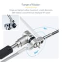 StarTech.com 25-Pack Universal Laptop Lock 6.6ft (2m), Master Keyed Locking Cable, Computer Security, Compatible w/Noble Wedge/Nano/K-Slot, Anti-Theft Cut-Resistant Cable - Security cable lock - black & silver - 2 m - TAA Compliant (pack of 25)