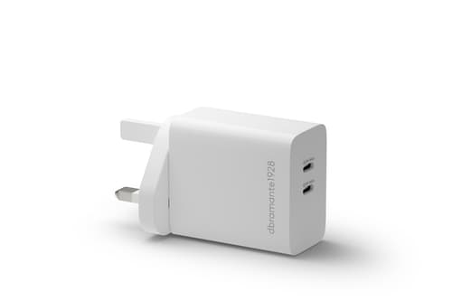 re-charge-UK Wall Chrg 2x USB-C 45W-W — view 1
