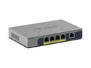 NETGEAR GS105P - Switch - unmanaged - 1 x 10/100/1000 + 4 x 10/100/1000 (PoE+) - desktop, wall-mountable - PoE+ (63 W) thumbnail 1