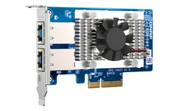 QNAP QXG-10G2T - Network adapter - PCIe 3.0 x4 low profile - 100M/1G/2.5G/5G/10 Gigabit Ethernet x 2 - for QNAP QGD-1600