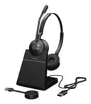 Jabra Engage 55 SE Stereo - Headset - on-ear - DECT - wireless - USB-A via DECT adapter - UC certified thumbnail 1