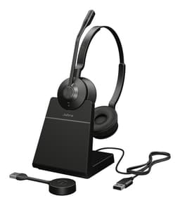 Jabra Engage 55 SE Stereo - Headset - on-ear - DECT - wireless - USB-A via DECT adapter - UC certified