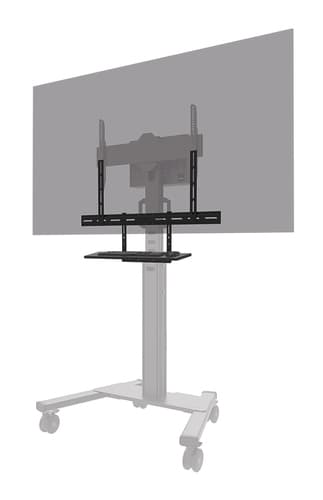 Neomounts AV40-500BL - Mounting kit (mount bracket, keyboard shelf) - for keyboard / mouse - universal - black - screen size: 43"-110" - VESA-mountable — view 1