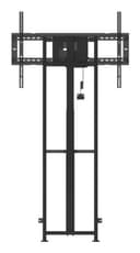 Motorized height adjustable wall mounted stand with 65 cm height adjustment and anti -collision for 55"-86" displays. Max loading 75kg,  Black thumbnail 3
