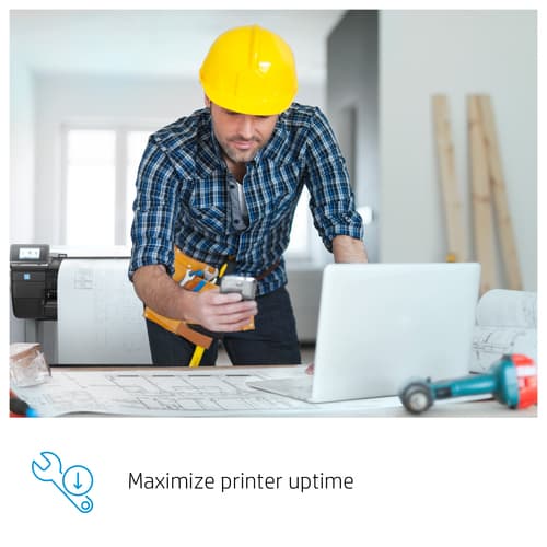 Electronic HP Care Pack Next Business Day Hardware Support - Extended service agreement - parts and labour - 3 years - on-site - 9x5 - response time: NBD - for DesignJet T830 — view 9