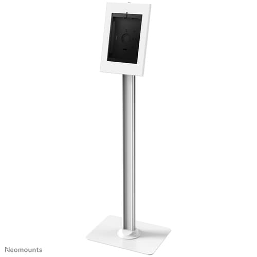 Neomounts FL15-650WH1 - Stand - for tablet - lockable - white - screen size: 9.7", 10.1", 10.2", 10.4", 10.5", 10.9", 11" - floor mountable - for Apple 10.2-inch iPad, 10.5-inch iPad Air (3rd generation), 10.5-inch iPad Pro, 10.9-inch iPad Air (4th generation), 11-inch iPad Pro (3rd generation), 9.7-inch iPad (5th generation, 6th generation), 9.7-inch iPad Pro, iPad Air, iPad Air 2, Samsung Galaxy Tab A (10.1 in), Tab A7, Tab S6