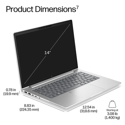 HP EB6G2A14AI RAI7445 14 16/512 W11P — view 6