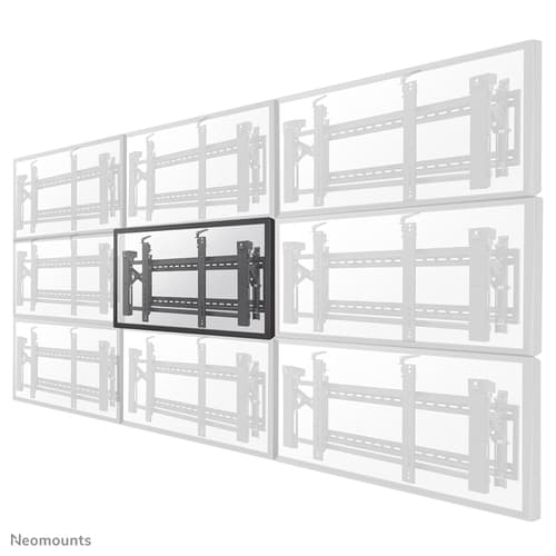 Neomounts LED-VW2000BLACK - Bracket - for flat panel - lockable - black - screen size: 32"-75" - wall-mountable