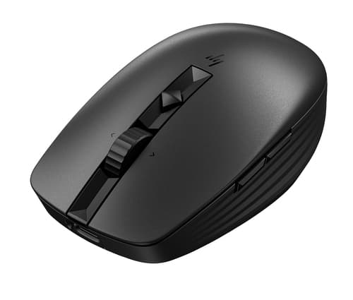 HP 715 - Mouse - multi-device, rechargeable - 7 buttons - wireless, wired - Bluetooth 3.0, 2.4 GHz - USB wireless receiver - black — view 14