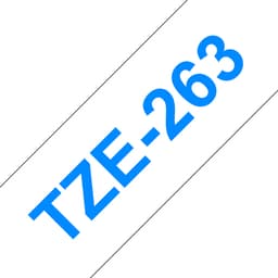 Brother TZe-263 - Blue on white - Roll (3.6 cm x 8 m) 1 cassette(s) laminated tape - for Brother PT-H110, P-Touch PT-3600, 550, 9500, 9600, 9700, 9800, D800, H110, P900, P950