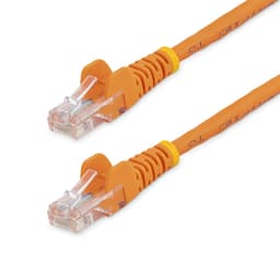 StarTech.com 1m Orange Cat5e / Cat 5 Snagless Patch Cable - Patch cable - RJ-45 (M) to RJ-45 (M) - 1 m - UTP - CAT 5e - riser, snagless - orange