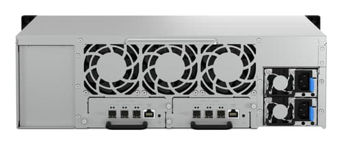 QNAP TL-R1620Sdc - Hard drive array - 16 bays (SATA-600 / SAS-3) - SAS 12Gb/s (external) - rack-mountable - 3U — view 8