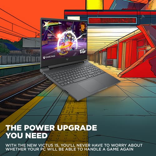 HP Victus Gaming Laptop 15-fb3008na, Windows 11 Home, Black — view 9