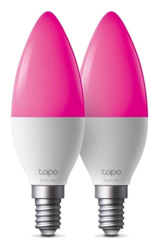 Tapo L430C V1 - LED light bulb - shape: B38 - E14 - 4.8 W (equivalent 40 W) - class F - 16 million colours/warm to cool white light - 2500-6500 K (pack of 4)