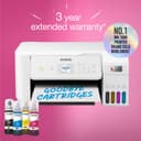 Epson EcoTank ET-2876 - Multifunction printer - colour - ink-jet - ITS - A4 (media) - up to 10 ppm (printing) - 100 sheets - Wi-Fi, USB - white thumbnail 8