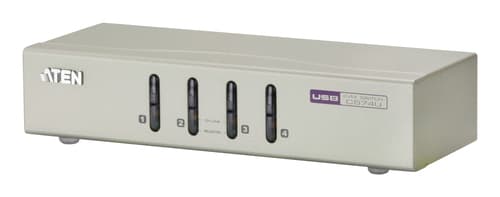 ATEN CS74U - KVM switch - 4 x KVM port(s) - 1 local user - desktop — view 1