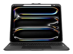 Targus Versavu - Keyboard and folio case (keyboard case) - with trackpad - backlit - wireless - Bluetooth 5.0 - QWERTY - UK - black - for Apple 13-inch iPad Pro (M4)