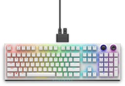 Alienware Tri-Mode AW920K - Keyboard - AlienFX per-key RGB / 16.8 million colours - wireless - 2.4 GHz, Bluetooth 5.1, USB - QWERTY - US English - key switch: CHERRY MX Red - lunar light