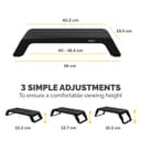 HANA LT MONITOR STAND - BLACK thumbnail 4