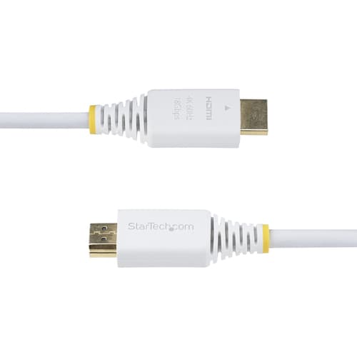 StarTech.com 10ft (3m) Premium Certified High Speed HDMI Cable, 4K60Hz - Premium High Speed - HDMI cable with Ethernet - HDMI male to HDMI male - 3 m - shielded - white - passive, 4K60Hz UHD support, 2K144Hz support, HDR10 support — view 5
