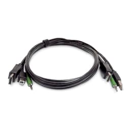 StarTech.com - Keyboard / video / mouse (KVM) cable - TAA Compliant - 3.5mm audio jack, USB Type A, DisplayPort (M) to 3.5mm audio jack, DisplayPort, USB Type B (M)