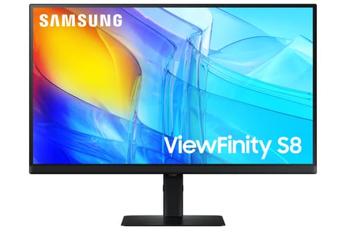 Samsung ViewFinity S8 S27D800EAU - S80D Series - LED monitor - 27" - 3840 x 2160 4K UHD (2160p) @ 60 Hz - IPS - 350 cd/m� - 1000:1 - HDR10 - 5 ms - HDMI, DisplayPort - black