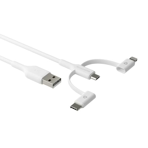 rechrg-3in1Cable-USBAtoUSB-A C&Lightn-W — view 4