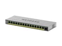 NETGEAR Easy Smart GS116EP - Switch - L3 - smart - 1 x 10/100/1000 + 15 x 10/100/1000 (PoE+) - desktop, wall-mountable - PoE+ (180 W) thumbnail 3