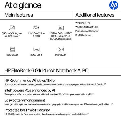 HP EB6 G1I 14 U5-225U 32/512 W11P — view 5