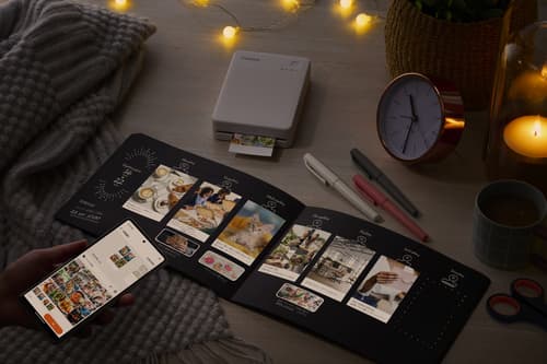 Canon SELPHY QX20 - Printer - colour - dye sublimation - 72 x 85 mm up to 0.66 min/page (colour) - capacity: 10 sheets - Wi-Fi(g) - dark grey — view 28